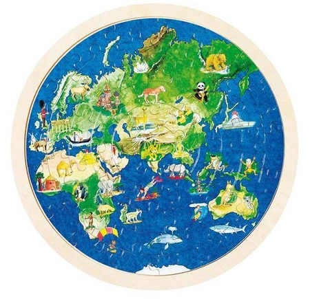 Puzzle Mapa świata -