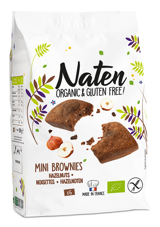 NATEN BROWNIES CZEKOLADA ORZECH BEZ GLUTENU BIO 170g