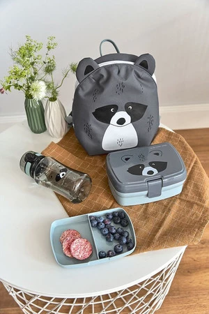 Lassig Zestaw śniadaniowy na lunch Lunchbox + Tritanowa butelka - bidon 460 ml About Friends Szop