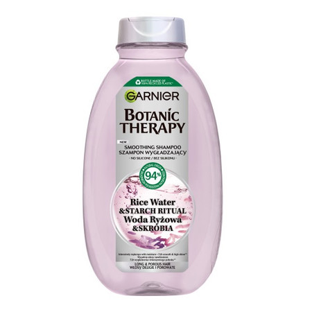 Botanic Therapy szampon wygładzający do włosów długich i porowatych Woda Ryżowa i Skrobia 400ml