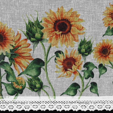 FIRANA GOTOWA HELIA NA TAŚMIE 150 X 30 CM BIAŁY