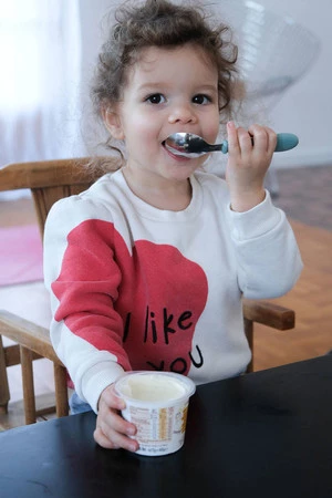 Beaba, Sztućce ze stali nierdzewnej 12 m+ Airy Green