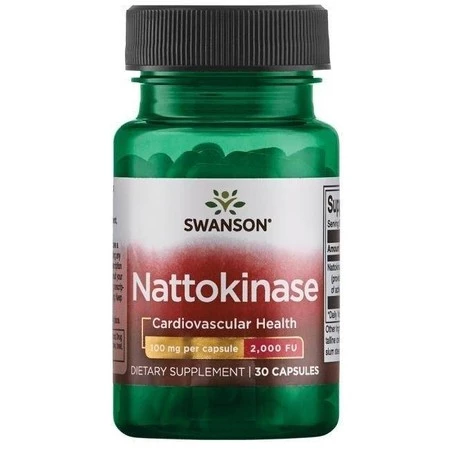 SWANSON Nattokinase 100mg 2000FU, 30kaps. - Nattokinaza