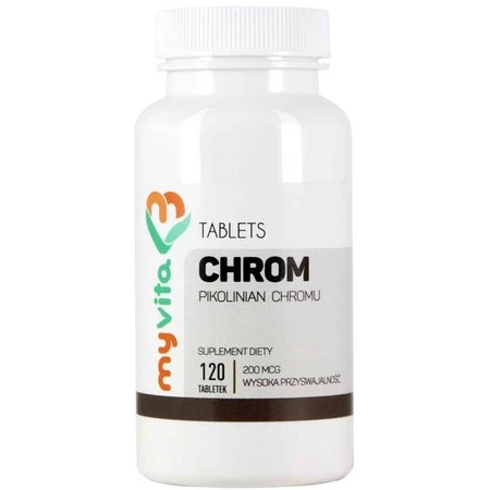 MyVita Chrom 200mcg, 120tabl. - pikolinian chromu