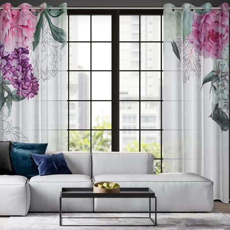 ZASŁONA GOTOWA ISA 140 X 260 CM BIAŁY