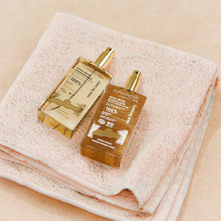 Alphanova Sun Beauty, Bio Suchy Olejek z Efektem Glow, Utrwalający Opaleniznę, 100 ml