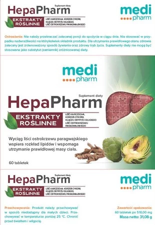 MEDI PHARM HepaPharm na wsparcie wątroby 60 tabl.