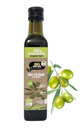 Big Nature Oliwa z oliwek extra virgin tłoczona na zimno Bio 250ml