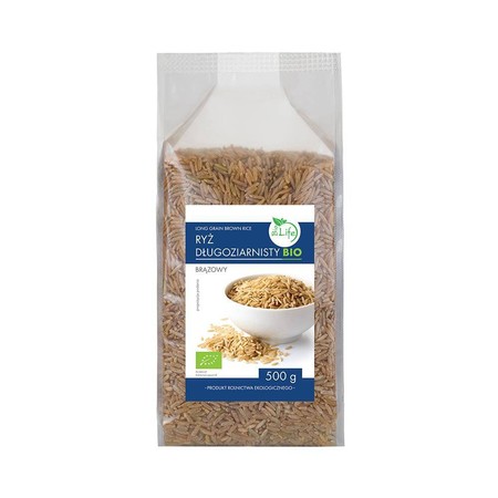 Ryż brązowy długoziarnisty ekologiczny BIO 500 g