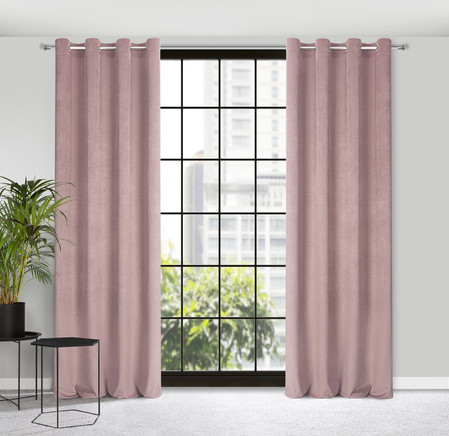 ZASŁONA GOTOWA ELIZA 140 X 250 CM PUDROWY RÓŻ
