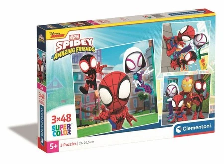 Clementoni Puzzle 3x48el Spidey i jego niesamowici przyjaciele 25294