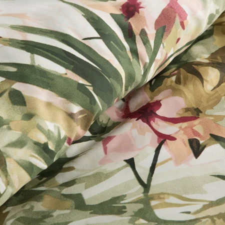 Komplet Pościeli Satynowej Spring 43 140 x 200 cm, Zielony