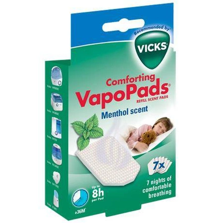 VICKS VapoPads VH7V1 Mentolowe Nowe wkładki zapachowe mentol opk. 7 szt.