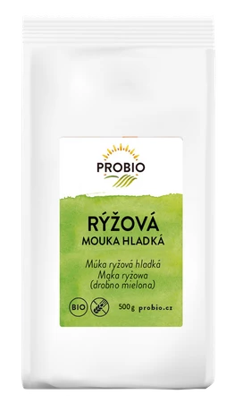 MĄKA RYŻOWA DROBNO MIELONA BEZGLUTENOWA BIO 500 g - PROBIO