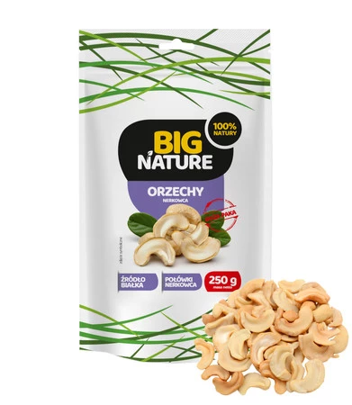 Orzechy nerkowca 250g Połówki Duża Paka