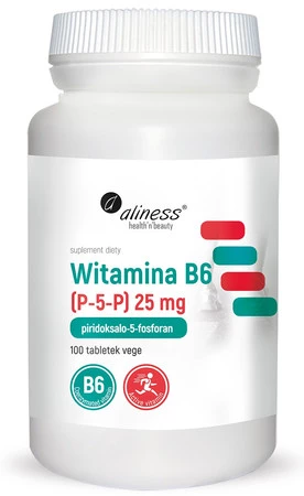 Aliness Witamina B6 (P-5-P) 25 mg x 100 tabl. VEGE