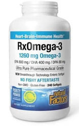 NATURAL FACTORS RxOmega-3  1260 mg kwasy tłuszczowe EPA, DHA i DPA 240 kaps.