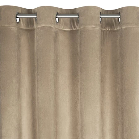 ZASŁONA GOTOWA CARLI 140 X 250 CM CIEMNOBEŻOWY