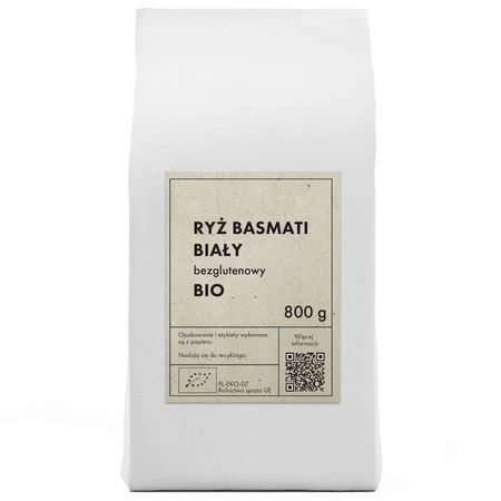 THE PLANET RYŻ BASMATI BIAŁY BEZGLUTENOWY BIO 800 g