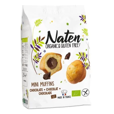 NATEN MINI MUFFINKI Z CZEKOLADĄ BEZGLUTENOWE BIO 200g