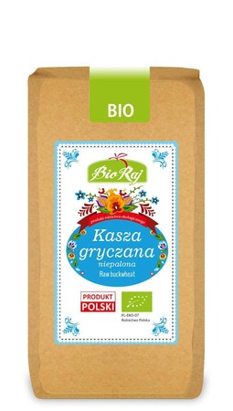 KASZA GRYCZANA NIEPALONA BEZGLUTENOWA BIO 500 g - BIO RAJ