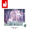 Janod Puzzle w walizce Jednorożce 54 elementy 5+ Made in France