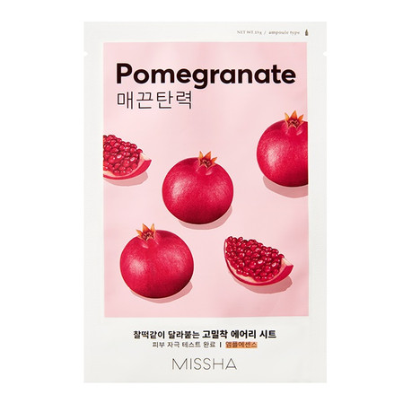 Airy Fit Sheet Mask ujędrniająca maseczka w płachcie z ekstraktem z granatu Pomegranate 19ml