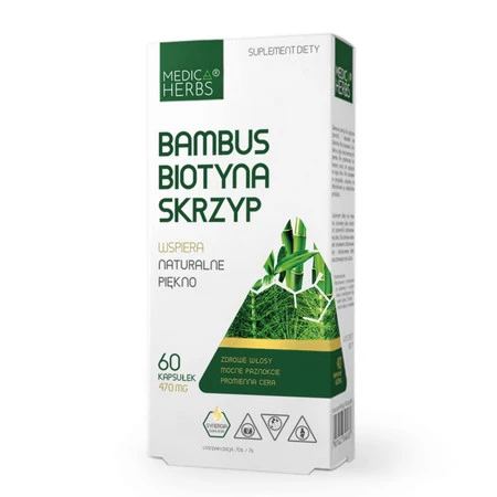 Medica Herbs Bambus Biotyna Skrzyp 60 kaps