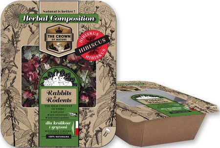 KORONA NATURY Paśnik ziołowy z Hibiskusem dla Chomika 70g