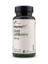 PHARMOVIT OCET JABŁKOWY (400 mg) BEZGLUTENOWY 90 kaps.