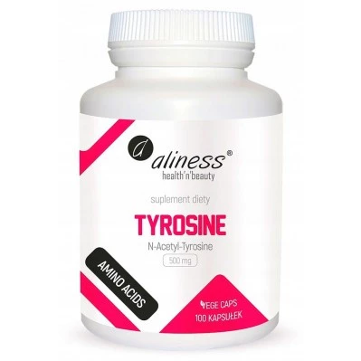 Aliness N-Acetyl-Tyrosine na pamięć 500 mg vege 100 kaps.