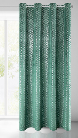 ZASŁONA GOTOWA D91 MOLY 140 X 250 CM ZIELONY