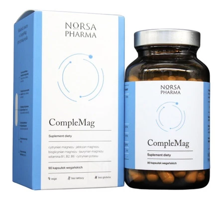 Norsa Pharma CompleMag Magnez + Witamina B1 + B2 + B6 -  90 kaps.