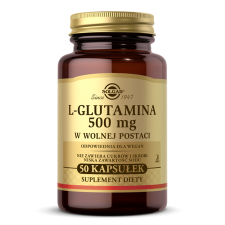 Solgar L-glutamina 500 mg 50 kaps.