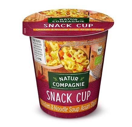 DANIE W KUBKU ZUPA Z KURCZAKIEM I MAKARONEM W STYLU AZJATYCKIM BIO 55 g - NATUR COMPAGNIE