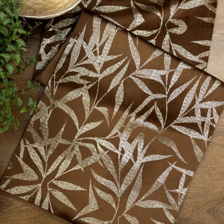 OBRUS BLINK 15 35 X 180 CM BRĄZOWY