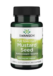 SWANSON Full Spectrum Mustard Seed (Nasiona gorczycy) 400mg detox 60 kaps.