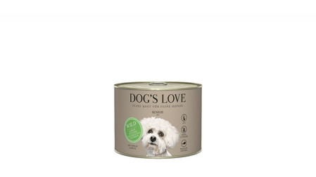 Zestaw 10x DOG'S LOVE Senior Wild - dziczyzna karma dla starszych psów (200g)