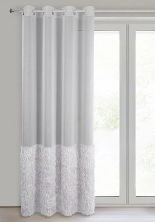 FIRANA GOTOWA MARGARET2 140 X 250 CM SREBRNY