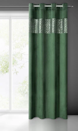 ZASŁONA GOTOWA MARGOT 140 X 250 CM CIEMNOZIELONY