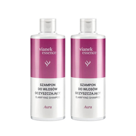 Zestaw: 2x Vianek Essence Szampon do włosów oczyszczający Aura 300ml