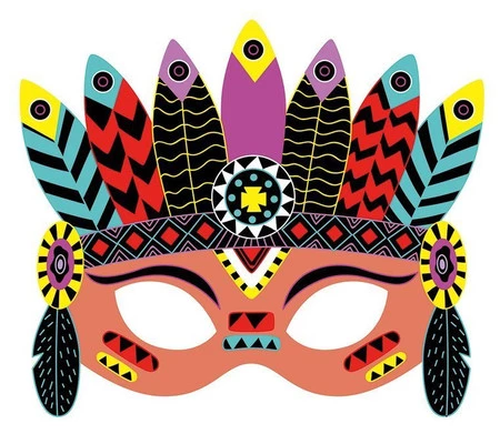 Janod Zestaw kreatywny Do zdrapywania Maski karnawałowe 5+