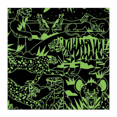 Mudpuppy Puzzle rodzinne świecące w ciemności Drapieżniki 500 elementów 8+