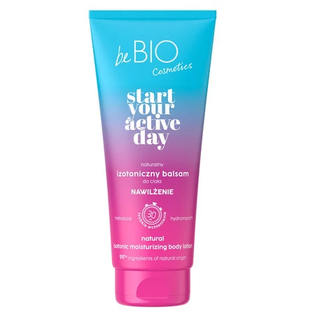 beBIO Start Your Active Day naturalny izotoniczny balsam do ciała nawilżenie 200ml