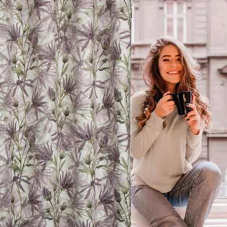 ZASŁONA GOTOWA TESSA 140 X 250 CM FIOLETOWY