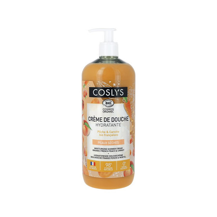 Coslys, Nawilżający żel pod prysznic, Brzoskwinia i marchewka , 1 L