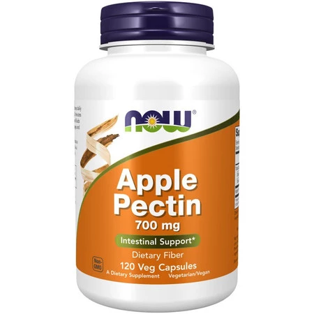 NOW FOODS Apple pectin - Pektyna jabłkowa 700 mg (120 kaps.)