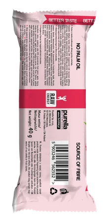 BeRAW Baton owocowy Energy malinowy - 40g