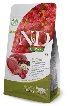 Farmina N&D QUINOA Adult Urinary with Duck bezzbożowa - sucha karma dla kota -5 kg
