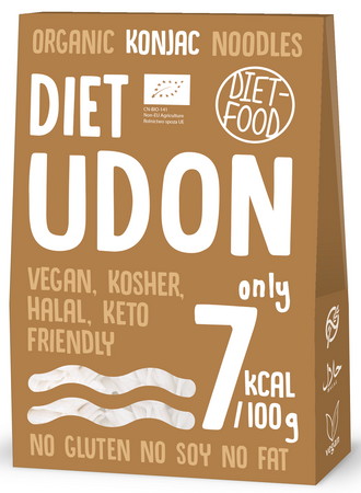 DIET-FOOD Makaron Konjac Udon bezglutenowy BIO 385g (300g)